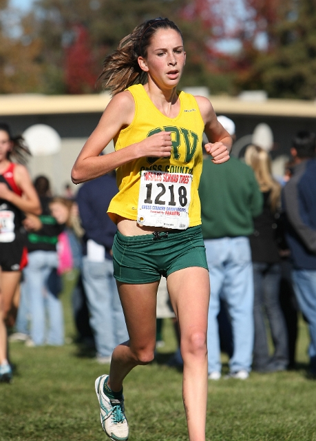 NCS XC D1 Girls-040.JPG - 2009 North Coast Section Cross Country Championships, Hayward High School, Hayward, California